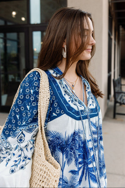 Farm Rio Palm Tree Dress