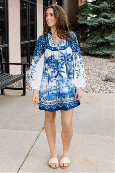 Farm Rio Palm Tree Dress