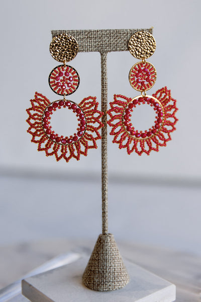 Samba Chandelier Earrings, Rose