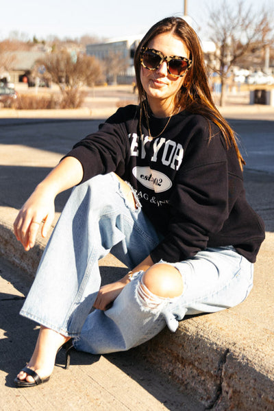 Rag & Bone NY Collegiate Graphic Sweatshirt