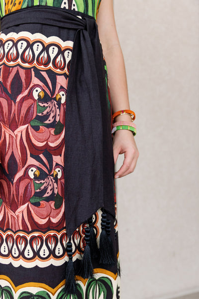 Farm Rio Coconut Tree Flow Dress