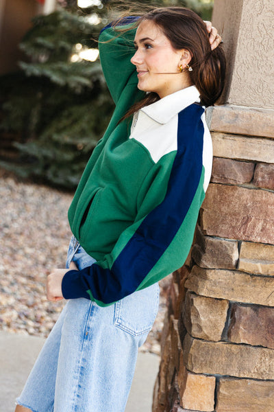 Rag & Bone Vintage Terry Half Zip Sweatshirt