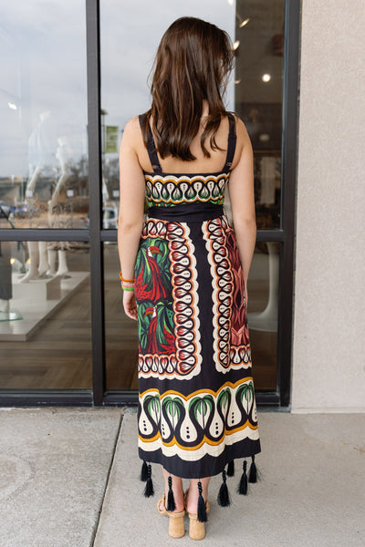 Farm Rio Coconut Tree Flow Dress