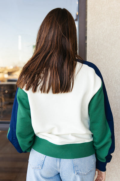 Rag & Bone Vintage Terry Half Zip Sweatshirt