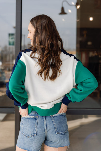 Rag & Bone Vintage Terry Half Zip Sweatshirt