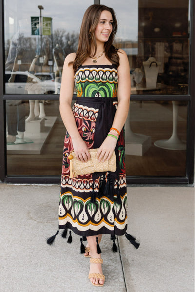 Farm Rio Coconut Tree Flow Dress