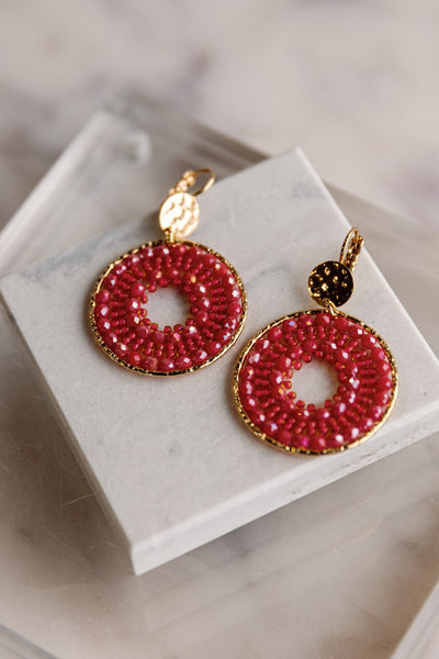 .Paris Earrings, Rose