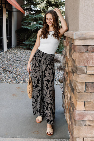 Bonita Smocked Palazzo Pants