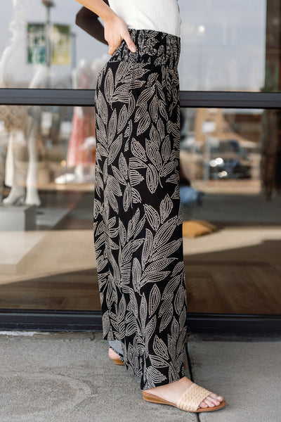 Bonita Smocked Palazzo Pants