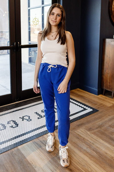 Perfect White Tee Jonny French Terry Sweatpant, Blue