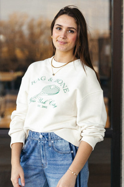 Rag & Bone Raquet Graphic Sweatshirt