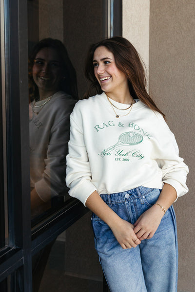 Rag & Bone Raquet Graphic Sweatshirt