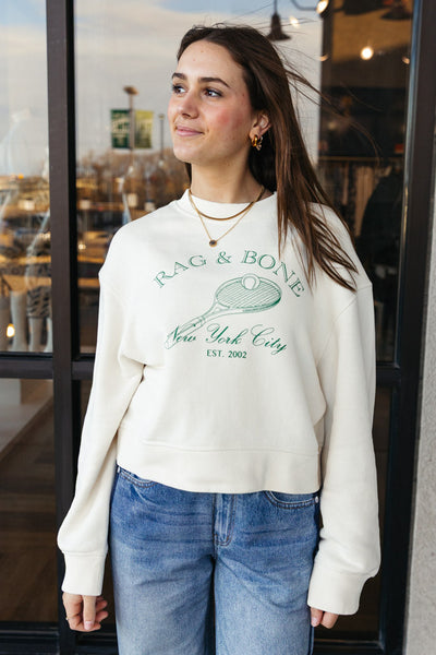 Rag & Bone Raquet Graphic Sweatshirt