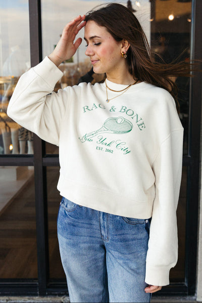 Rag & Bone Raquet Graphic Sweatshirt