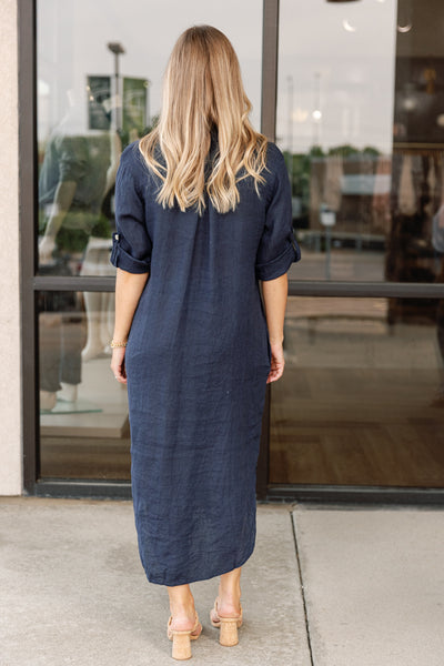Eileen Linen Midi Dress