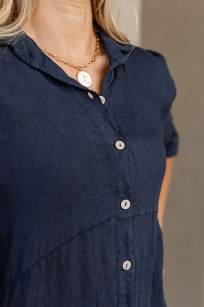 Eileen Linen Midi Dress