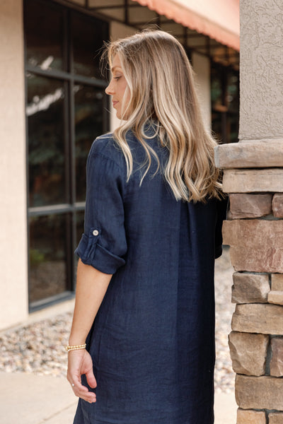 Eileen Linen Midi Dress