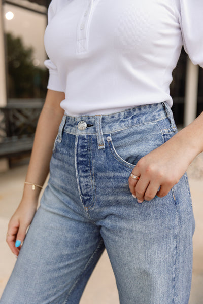 Rag & Bone Miramar Denim-Print Andi Wide-Leg