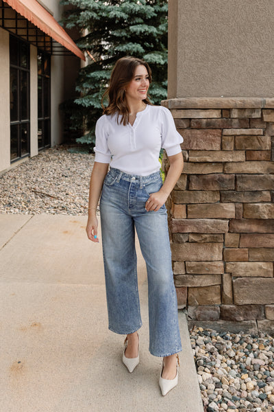 Rag & Bone Miramar Denim-Print Andi Wide-Leg