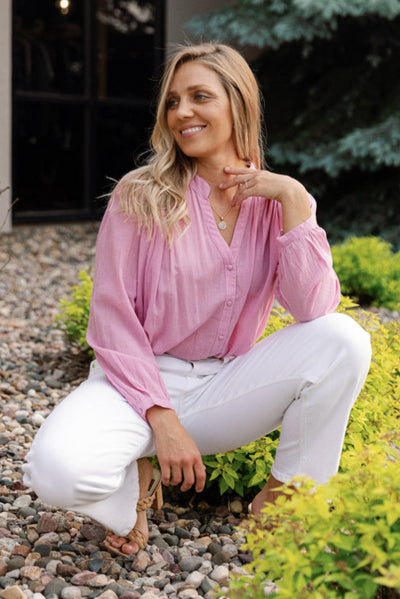 Blossom Cotton Gauze Top