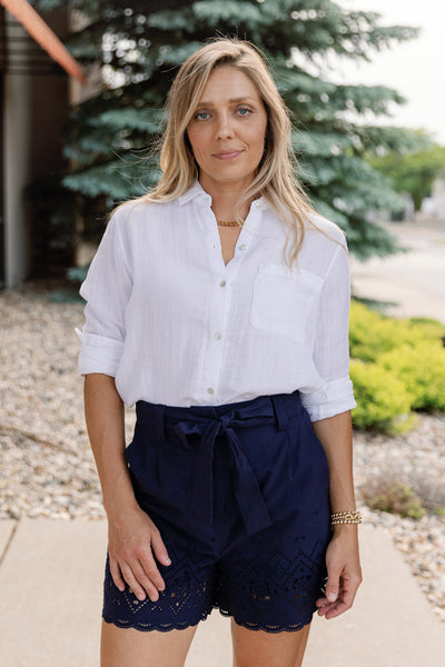 Rails Ellis Gauze Top, White