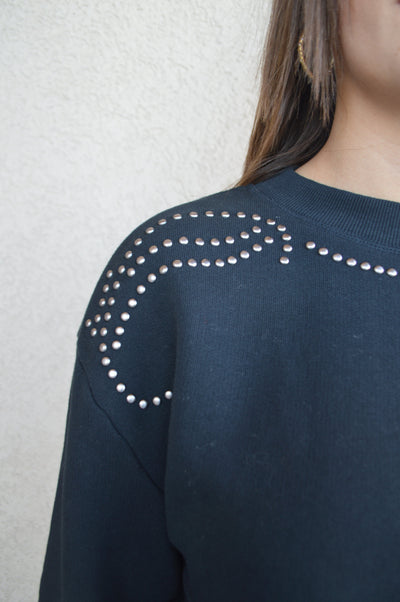 Rag & Bone Studded Vintage Terry Pullover
