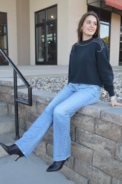 Rag & Bone Studded Vintage Terry Pullover