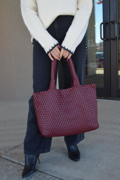 Rita Tote, Burgundy