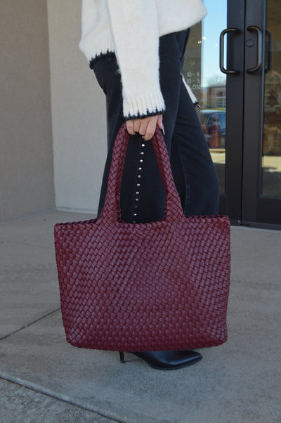 Rita Tote, Burgundy