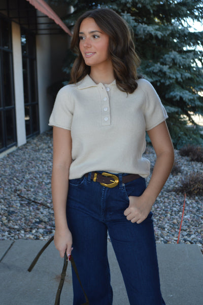 Gina Sweater Polo - RUST & Co.