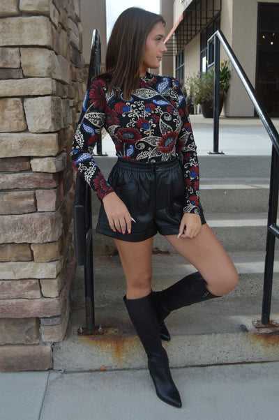 Miley Faux Leather Shorts