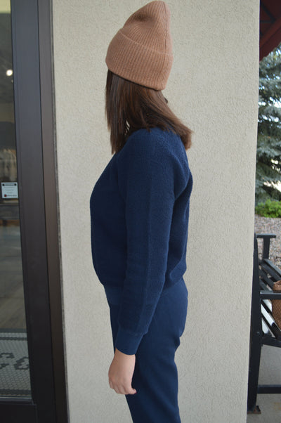 PWT Ziggy Reverse Fleece Sweatshirt, Navy