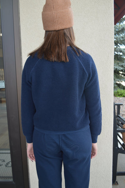 PWT Ziggy Reverse Fleece Sweatshirt, Navy