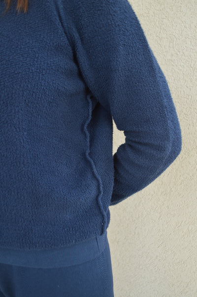 PWT Ziggy Reverse Fleece Sweatshirt, Navy