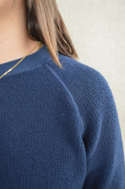 PWT Ziggy Reverse Fleece Sweatshirt, Navy