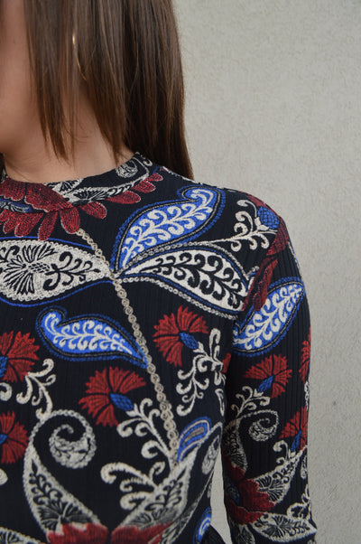 Farm Rio Valentina Jersey Bodysuit