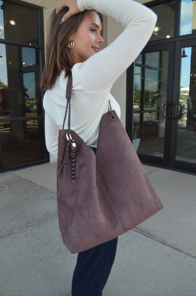 Dillan Faux Suede Tote
