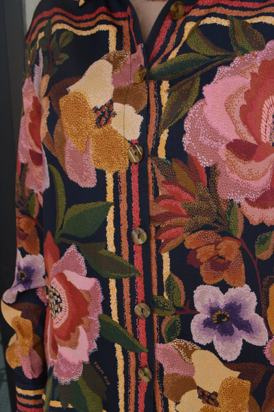 Farm Rio Chenille Flowers Shirt