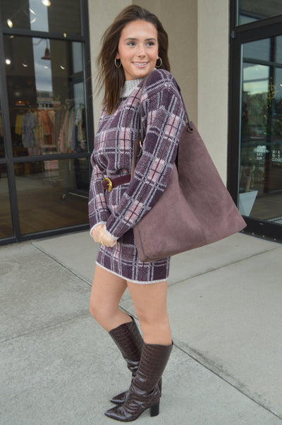 Dillan Faux Suede Tote