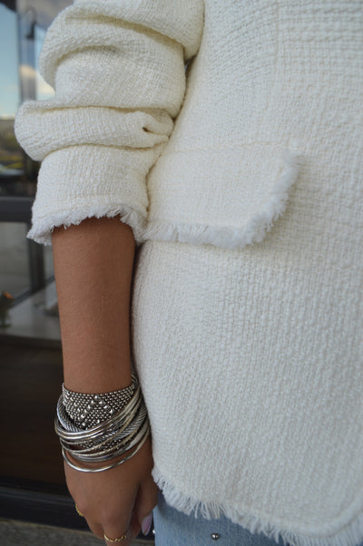 Cinq A Sept Bouclé Khloe Blazer