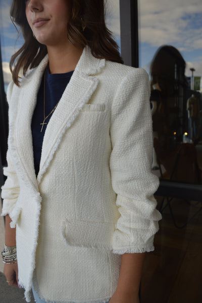 Cinq A Sept Bouclé Khloe Blazer