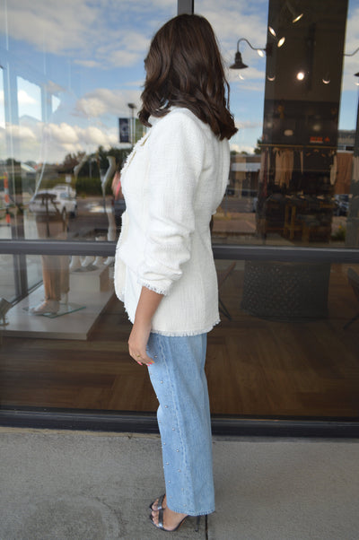 Cinq A Sept Bouclé Khloe Blazer