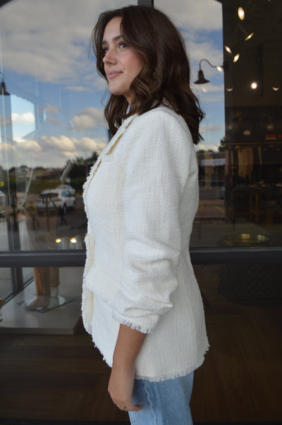 Cinq A Sept Bouclé Khloe Blazer