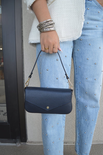 Pistola Lexi Studded Mid Rise Straight Jeans