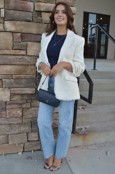 Cinq A Sept Bouclé Khloe Blazer