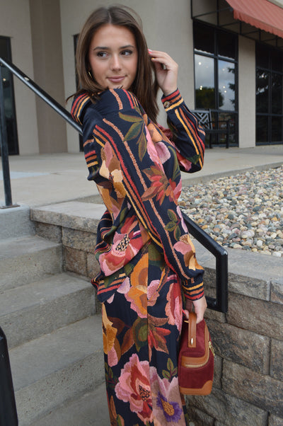 Farm Rio Chenille Flowers Shirt