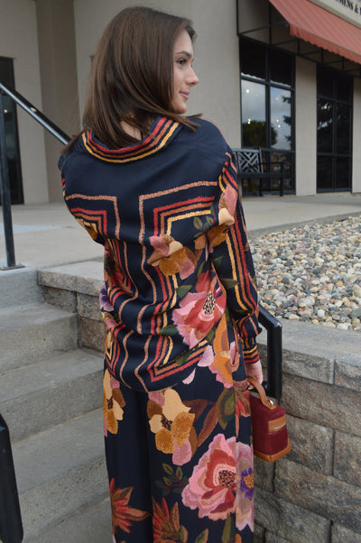 Farm Rio Chenille Flowers Shirt