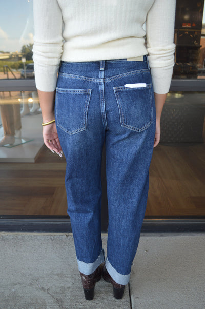 Pistola Kacey Mid Rise Cuffed Boyfriend Jeans