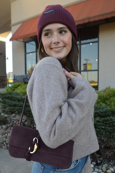 Rag & Bone Blake Beanie, Burgundy