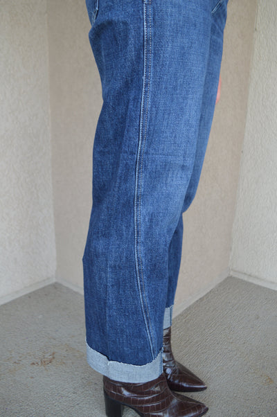 Pistola Kacey Mid Rise Cuffed Boyfriend Jeans